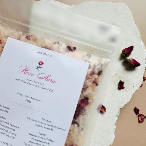 ROSE AURA – ボタニカルバスソルト（250g リフィルパウチ）