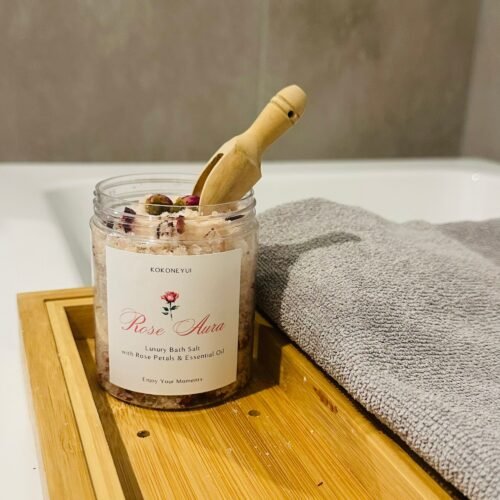 ROSE AURA – ボタニカルバスソルト（250g ジャー）