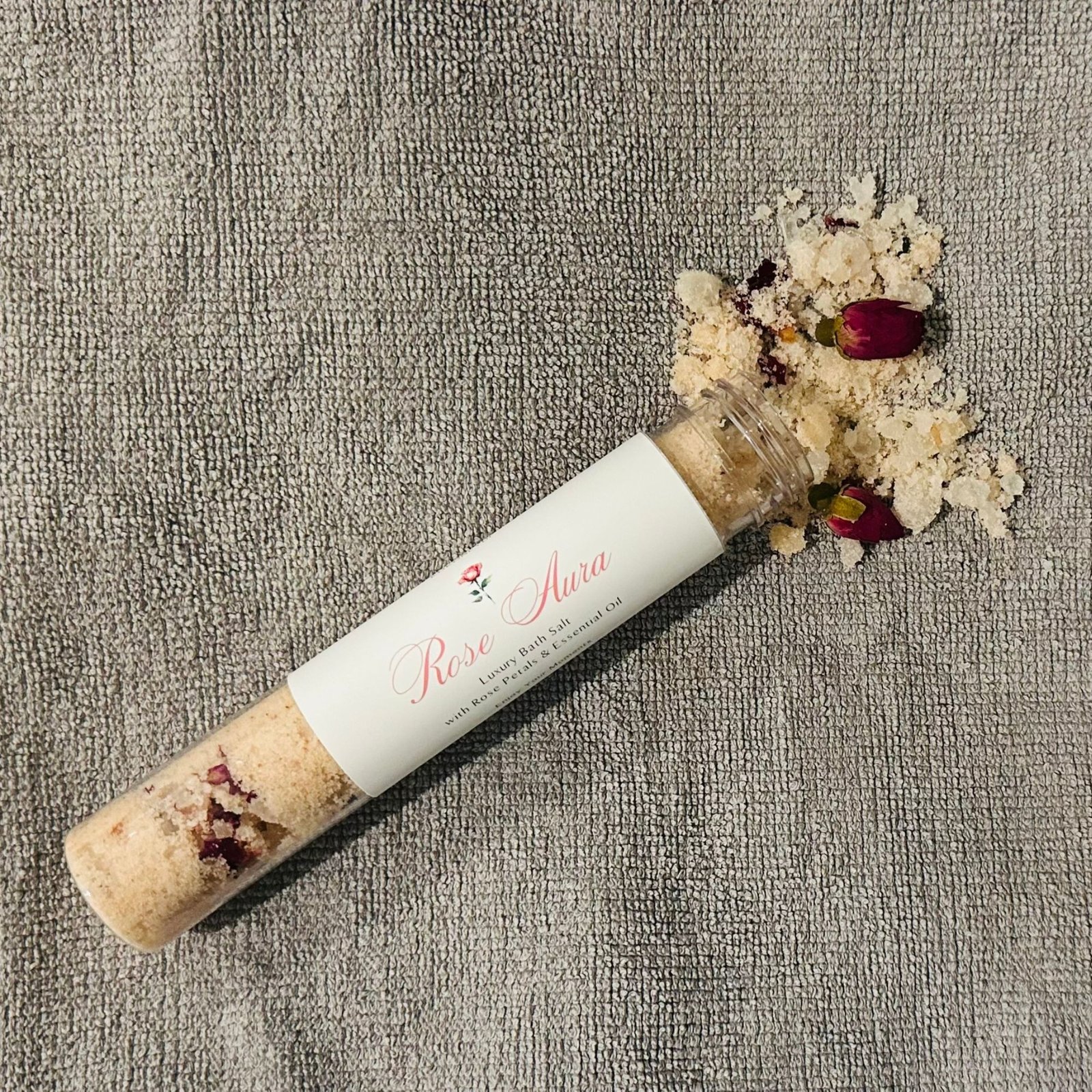 ROSE AURA – ボタニカルバスソルト(60g テストチューブ) - Image 3