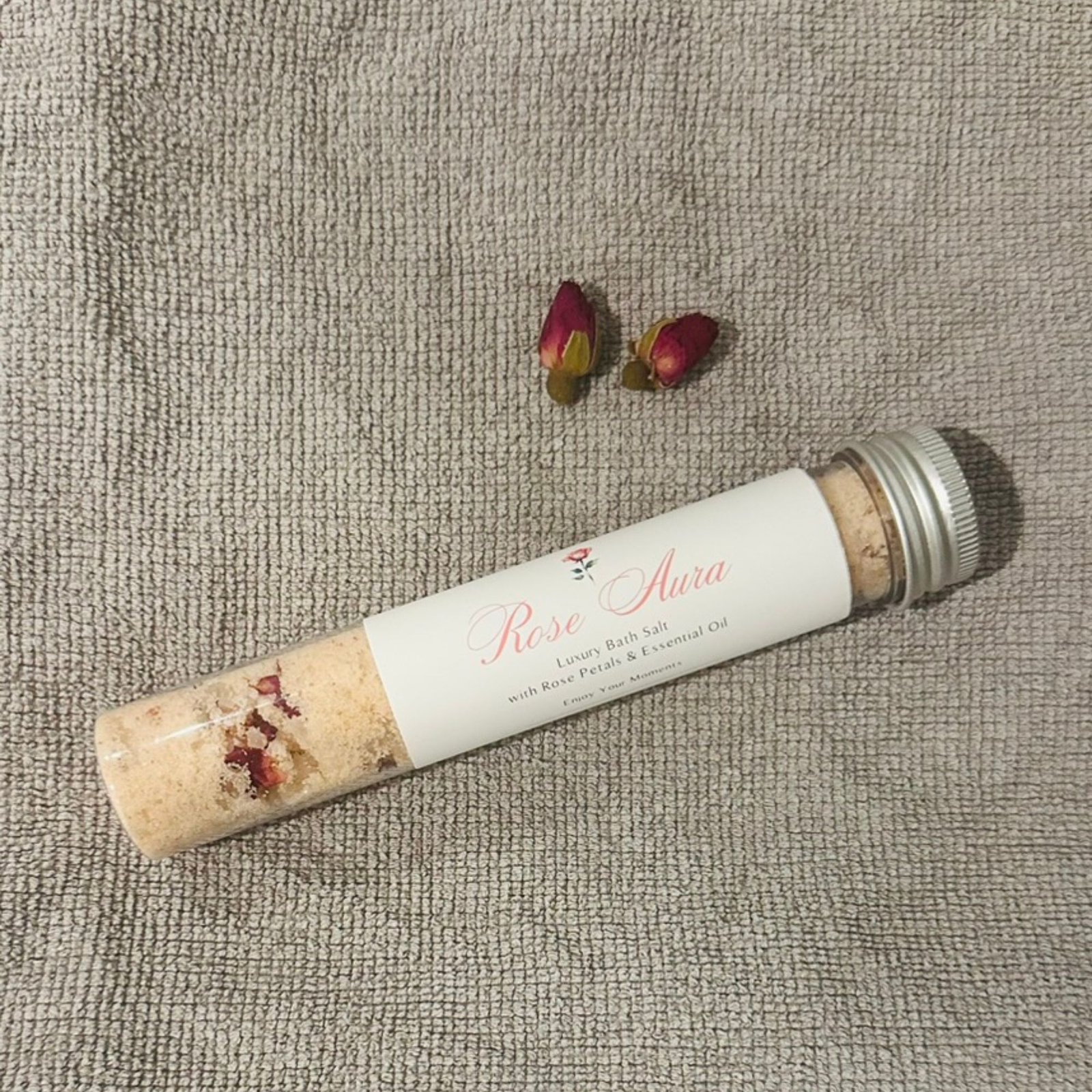 ROSE AURA – ボタニカルバスソルト(60g テストチューブ) - Image 2